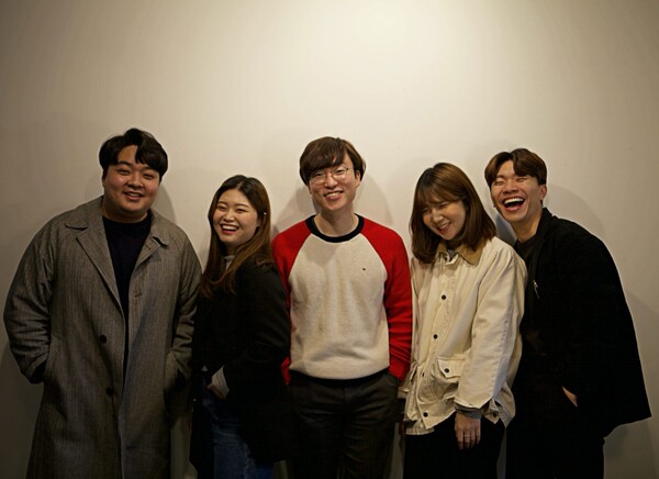 왼쪽부터 김예원, 함예진, 박화목, 최소현, 김요한