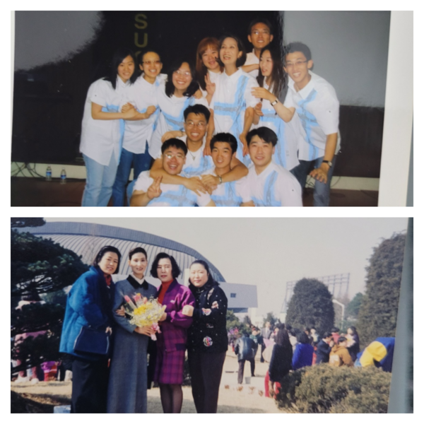 전도사 시절 청년들과 함께 만든 Success 찬양집회와 신학대학원 졸업식에서의 정 목사