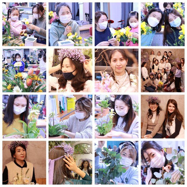 광주이주민종합지원센터는 지난 12월 22일부터 3월 9일까지 '꽃장식 전문가 과정'을 진행했다. @출처=갓플리징교회