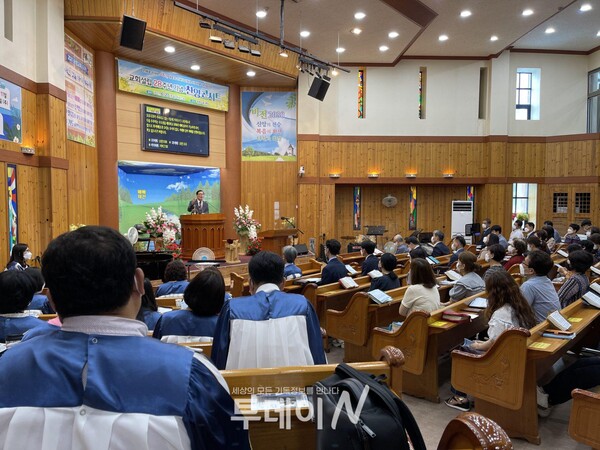 대구 동행교회에서 CTS대구방송 순회예배를 드렸다.
