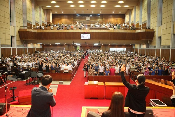 2018년 8월 대구제일교회에서 열린 초교파여평신도회연합회 하나되게 하소서 연합집회