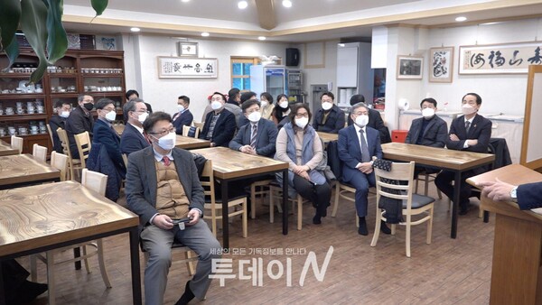 예장 통합 부산지역 3개 노회 신임임원 대면식 참석자들