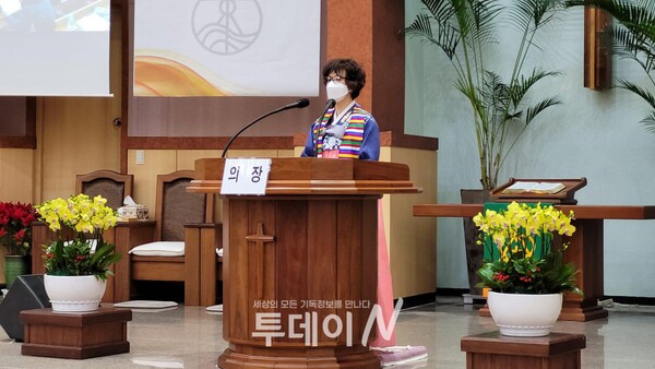 서귀포제일교회 홍순자 권사가 신임 회장으로 선출됐다.