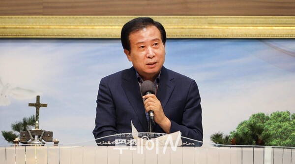 박홍률 시장은 축사를 통해 나라와 민족을 지키신 하나님의 은혜에 감사했다.