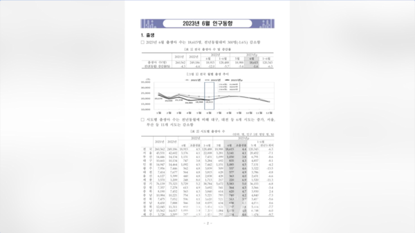 올해 2분기 합계출산율 07명 역대 최저 