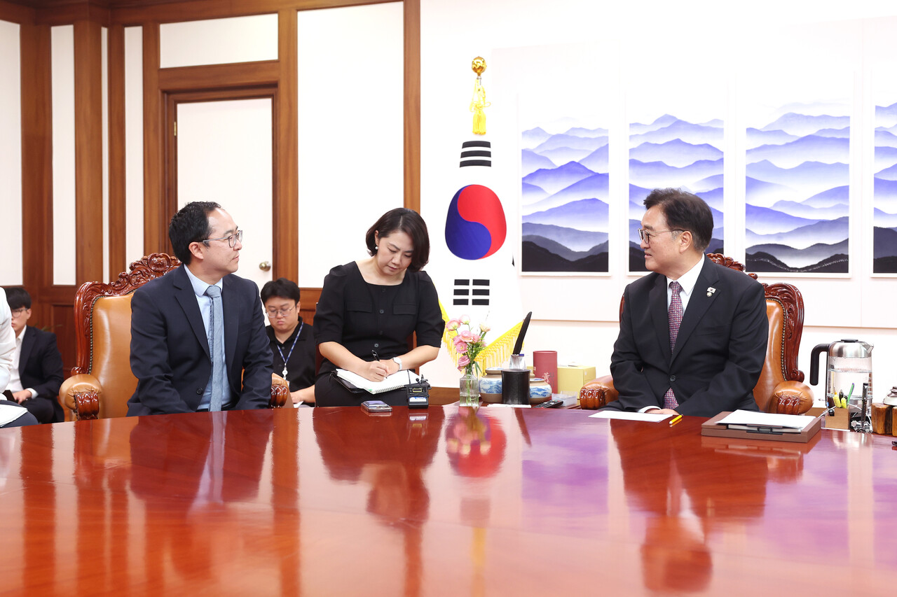 우원식 의장·앤디 김 미국 연방상원의원, “한미는 중요한 안보파트너” 한목소리 < 주요시사 < 기사본문 - 투데이N