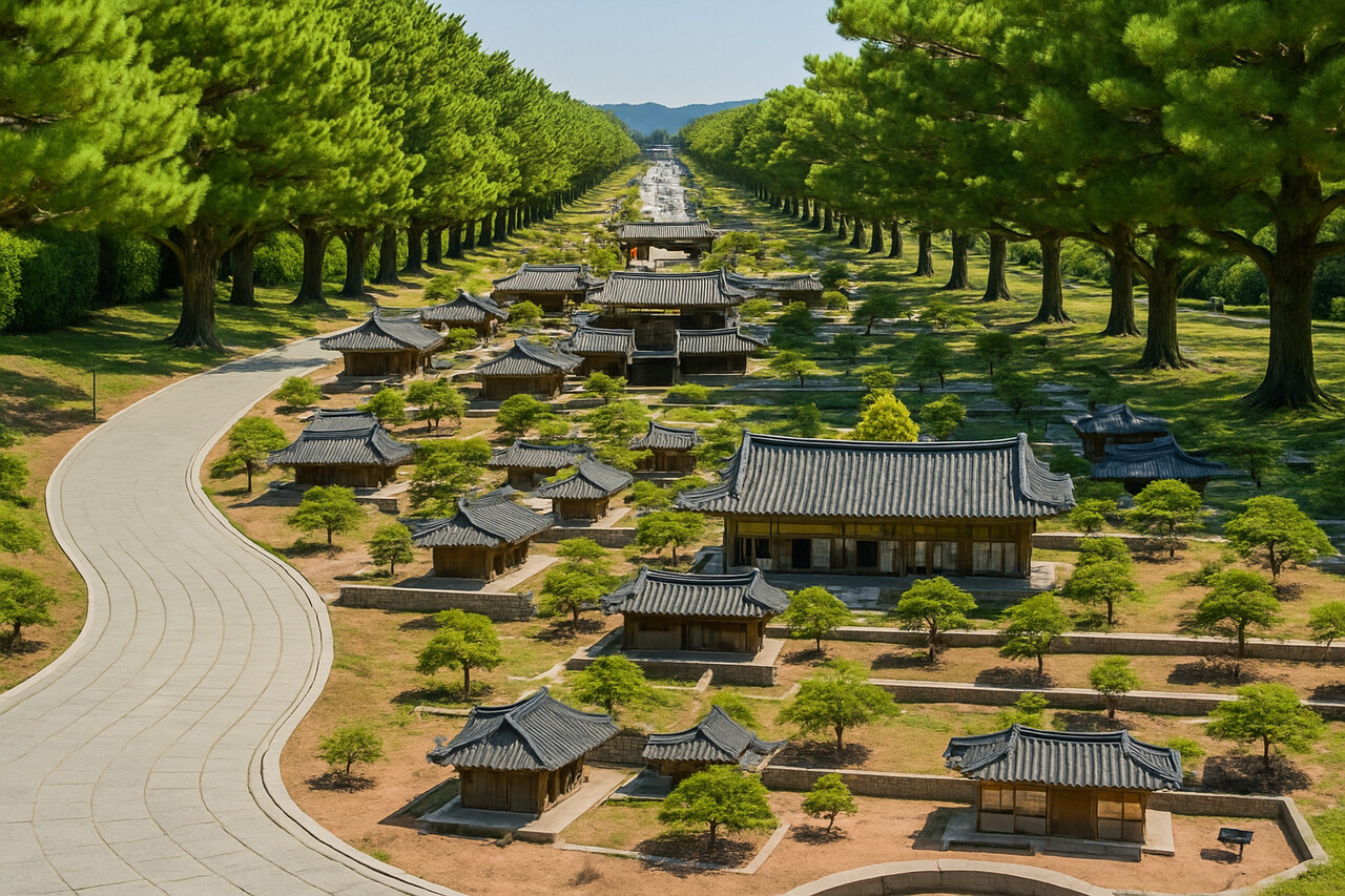 신라통일 평화 정원 조감도 [경북도 제공. 재판매 및 DB 금지] /사진=연합뉴스